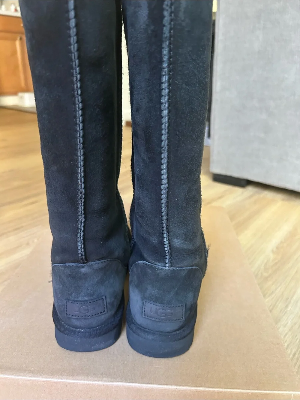 UGG Black Tall Suede Women’s Winter Boots